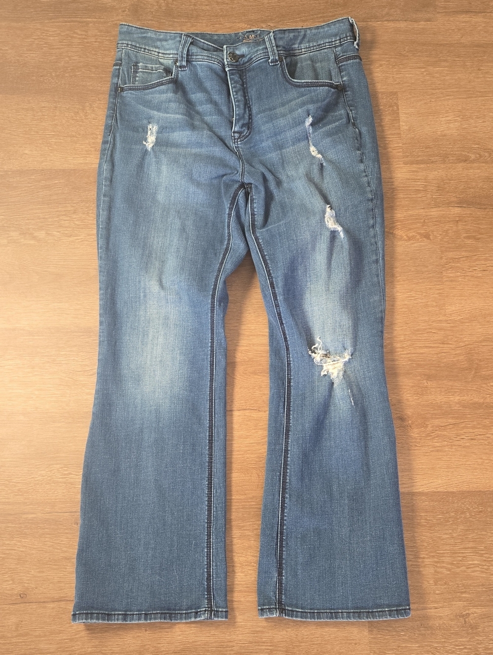 Melissa McCarthy Seven7 Slimming Blue Jeans Boot 16